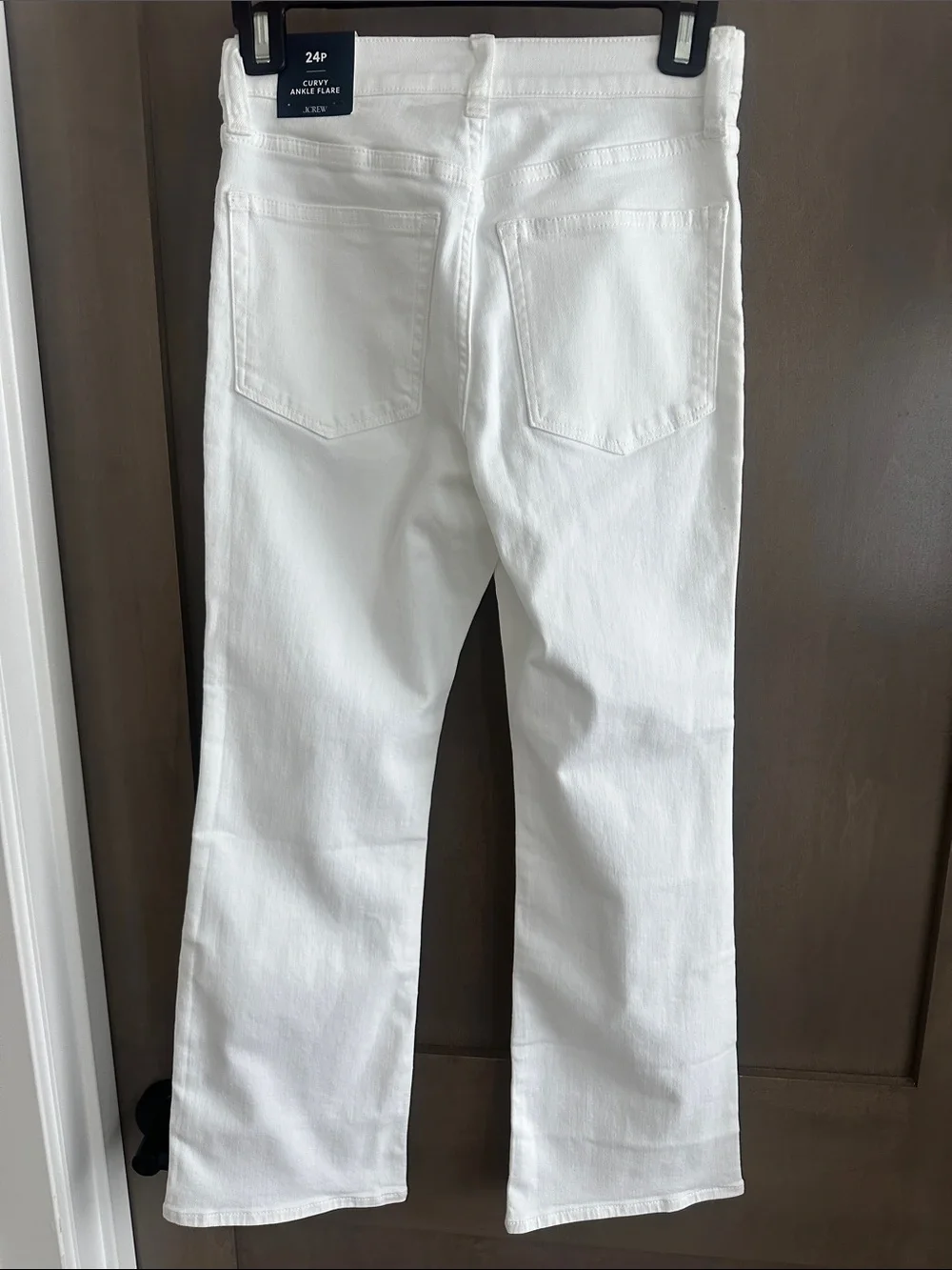 J.Crew Curvy Ankle Flare White Size 24P NWT